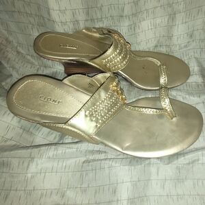 Womens Gold Sandals Size 6